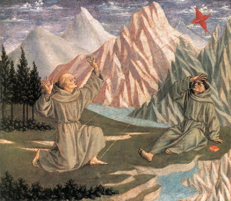 DOMENICO VENEZIANO The Stigmatization of St Francis (predella 1) df Norge oil painting art